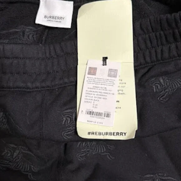 Burberry Embroidered Sweatpants